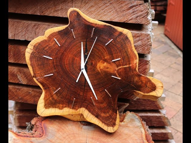 Wooden Log Clock